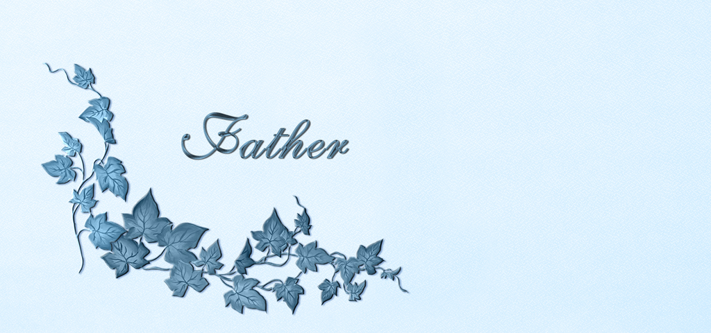 Corner Ivy Father Blue-Blue Faux